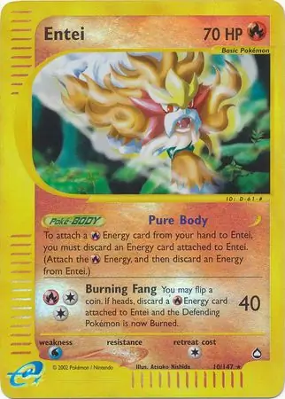 Entei Reverse Holo
