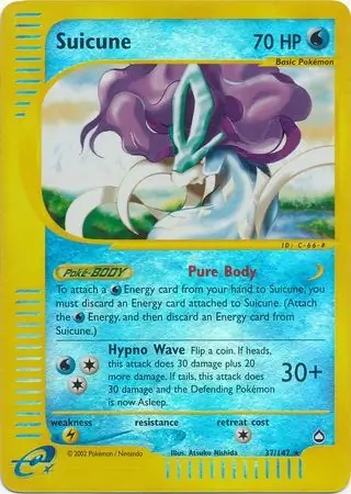 Suicune Reverse Holo