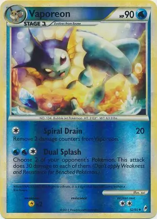 Vaporeon Reverse Holo