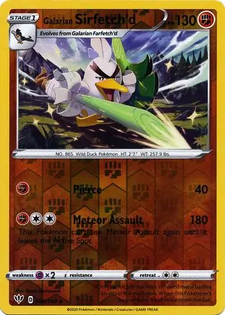 Galarian Sirfetch'd Reverse Holo