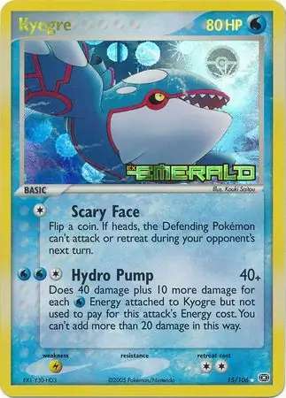 Kyogre Reverse Holo