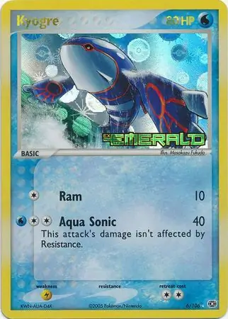 Kyogre Reverse Holo