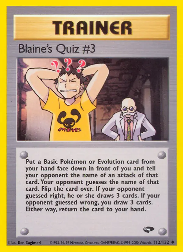 Blaine's Quiz