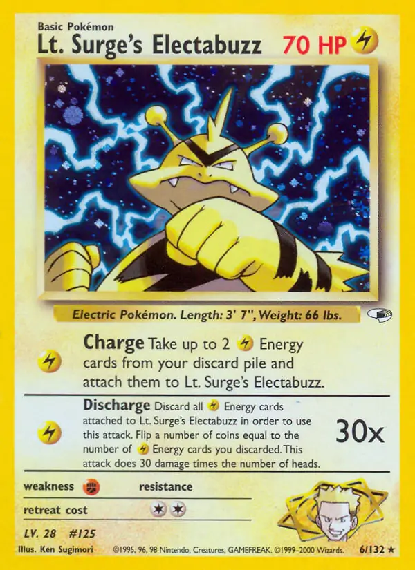 Lt. Surge's Electabuzz Holo