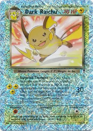 Dark Raichu Reverse Holo