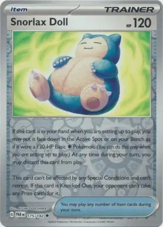 Snorlax Doll Reverse Holo