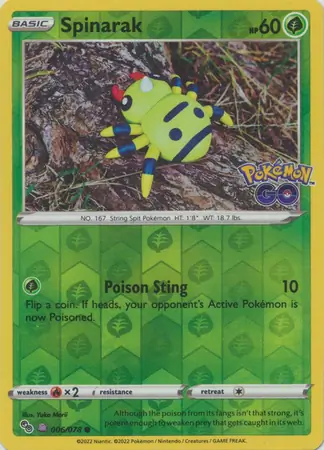 Spinarak Reverse Holo Ditto