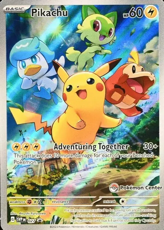 Pikachu Pokemon Center