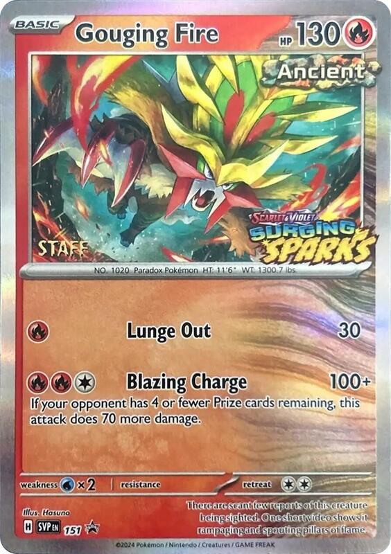 Gouging Fire Staff