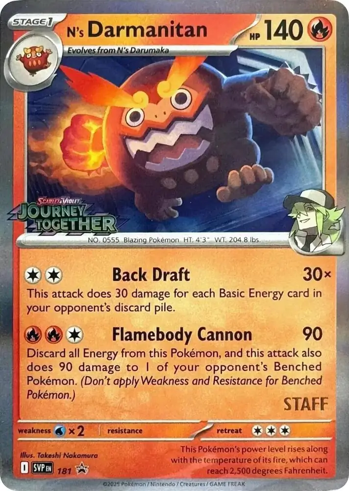 N's Darmanitan Staff Prerelease