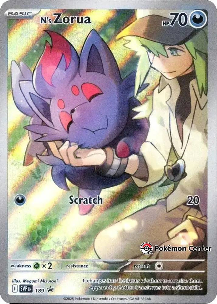 N's Zorua Pokemon Center