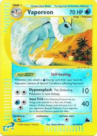 Vaporeon Reverse Holo