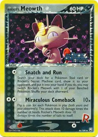 Rocket's Meowth Reverse Holo