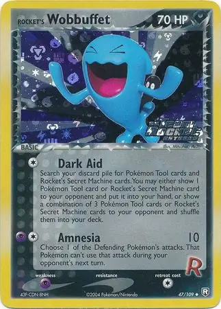 Rocket's Wobbuffet Reverse Holo