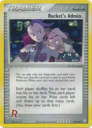 Rocket's Admin. Reverse Holo
