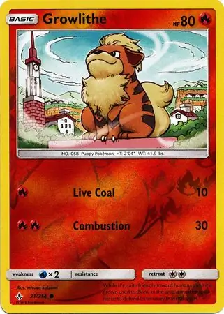 Growlithe Reverse Holo