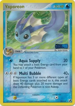 Vaporeon Reverse Holo
